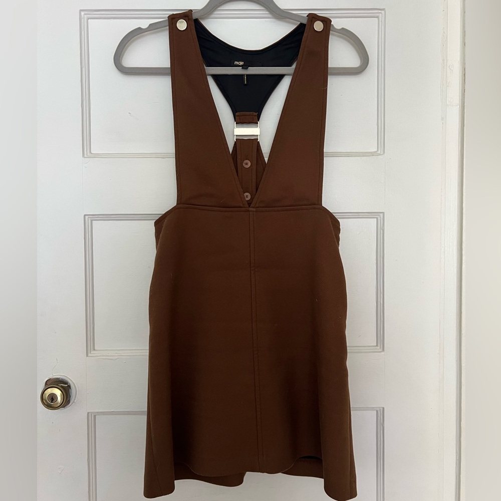 Maje Brown jumper Dress